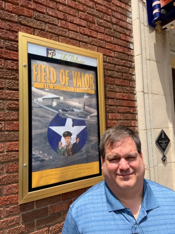 A full crowd greeted James Willis and the documentary film Field of Valor about the 8,000 World War pilots trained at the Corsicana Air Field